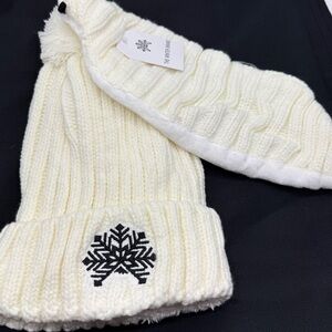 The White Brand Beanie and Headband Set
